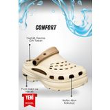 Moda Anna Sermoda Yüksek Çift Taban Taşlı Deniz Havuz Sabo Doktor Hemşire Hastane Comfort Günlük Kadın Terlik