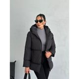 Moda Armanc Kadın Kapüşonlu Şişme Mont - 01-Siyah