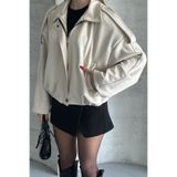 moda armanc Kadın Oversize Süet Bomber Ceket - Yeni Sezon Deri Trend Ceket