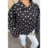 moda armanc Kadın Puantiyeli Oversize Bomber Ceket | Yeni Sezon Mevsimlik Ceket