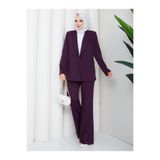moda asmila Modern Tasarım Tesettür Kalıp Premium Ceket Pantalon Takım