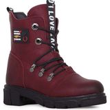 Moda Ayakkabı 7015 Kadın Bot Ayakkabı - Bordo