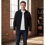 Moda Base Erkek-Polo Yaka-Saç Örgülü-7 Dügmeli-Hırka - XL - Lacivert