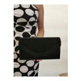 MODA BEEGİ KADIN YILAN DERİ GÖRÜNTÜLÜ SİYAH ABİYE CLUTCH GECE ZİNCİRLİ DÜĞÜN ÇANTASI