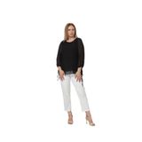 Moda Berray 3243-1 Kırmızı Kol Ucu Bağlama Detaylı Bluz -