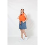 Moda Berray 3253T Kolsuz Bağlamalı Gömlek Turuncu -