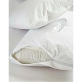 Moda Burada 2 Adet Yastık Alezi Sıvı Geçirmez Pamuk 50 x 70 cm - Beyaz