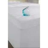 Moda Burada Modaburda 160X200+30 cm Alez Pamuk Fitted Su Sıvı Geçirmez Yatak Koruyucu Alez - 160 x 200 cm - Beyaz