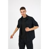 Moda Canel Monel Siyah Tactical Gömlek Nefes Alabilen Kumaş ile Outdoor Kullanım İçin Erkek Taktik Giyim