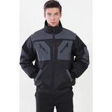Moda Canel Pilot Mont 2 Renk Çıkarılabilir Kollu Siyah - 2XL