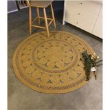 Moda Cardin Jüt Çift Taraflı Yuvarlak Halı - 150 x 150 cm