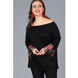 Moda Cazibe M9258 Siyah Kadın Bluz