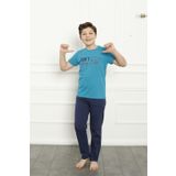 Moda Çizgi 20379 Pamuk Kısa Kollu Erkek Çocuk Pijama Takımı