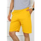Moda Çizgi 27484 Sarı Pamuk Erkek Şort