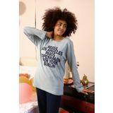Moda Çizgi 4182 Su Yeşili Uzun Kol Penye Kadın Pijama Takımı