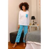Moda Çizgi 4197 Uzun Kol Penye Kadın Pijama Takımı