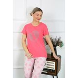 Moda Çizgi 4211 Kısa Kol Penye Kadın Pijama Takımı