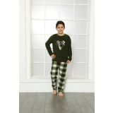 Moda Çizgi 4635 Yeşil Welsoft Polar Erkek Çocuk Pijama Takımı