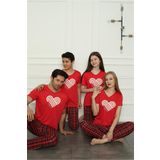 Moda Çizgi 50114 Aile Anne - Kız Penye Pijama Takım