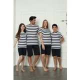 Moda Çizgi 50116 Aile Anne - Kız Penye Şortlu Pijama Takım