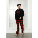 Moda Çizgi 6798 Siyah Welsoft Polar Erkek Pijama Takımı