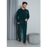 Moda Çizgi 6826 Yeşil Welsoft Polar Erkek Pijama Takımı