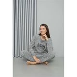 Moda Çizgi 8518 Welsoft Polar Kadın Pijama Takımı