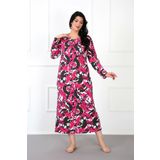 Moda Çizgi Büyük Beden Anne Gecelik 1334