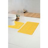 Moda Dekor Standart Alma Sarı 50x80 - 50x40 2'li Banyo Paspası