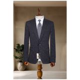 MODA DİNA Lacivert İtalyan Stil Slim Fit Klasik Erkek Blazer Ceket