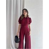 Moda Durağı Steffy Premium Uyku Tulumu Bordo Pamuklu Nefes Alabilir Özellikli Günlük Kullanım İçin