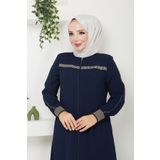 MODA ESRE FASHION Tesettür Giyim Spor Ferace Ribana Manşetli Krep Kumaş