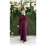 Moda Fatma Oysho Takım 8079 - Bordo - 38 - 40