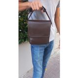 Moda fiesta Suni Deri Kahve Erkek Çapraz Postacı Çanta