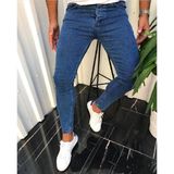 Moda Fine Erkek Mavi Denım Slimfit Likralı Jean Kot pantolon - 36