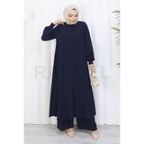 Moda Hayme %85 Pamuklu İkili Takım - Tunik ve Pantolon Birarada