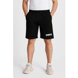 MODA İLEMA Erkek Spor Şort & Bermuda Cepli SPORTS Baskılı Fitness Gym Şortu
