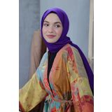 Moda Kaşmir Cosy Cotton Serisi Mor Şal