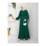 Moda Krash MEVSİMLİK KUŞAKLI ROBA ELBİSE