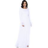 Moda Labio - Beyaz Minel Şifon Elbise - 36