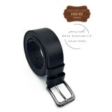 Moda Lalin 44 mm Baskılı Kaliteli hakiki Deri Erkek Kot Kemeri Siyah