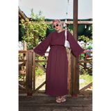 Moda Lippa Bordo Müslin Etekli Salaş Takım