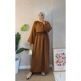 Moda Lippa Çikolata Müslin Etekli Salaş Takım