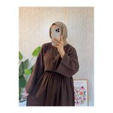 Moda Lippa Kakao Müslin Salaş Bluz