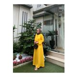 Moda Lippa Sarı Müslin Etekli Salaş Takım