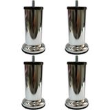 Moda Metal Baza Koltuk Ayağı İnce Diş M8 (4 Adet) - 8 cm