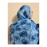 MODA MİNELEŞARP ROSE DESEN SERİSİ SOFT ŞAL - BEBE MAVİSİ
