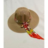 Moda Moz Hasır Plaj Şapka - Standart - Camel