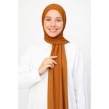 Moda Nokta Hazır Pratik Geçmeli Lüks Organik Düz Penye Şal Eşit Hizalı Taba - 0 - Altın