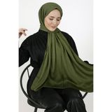 moda nokta Kadın haki yeşil Penye Şal
